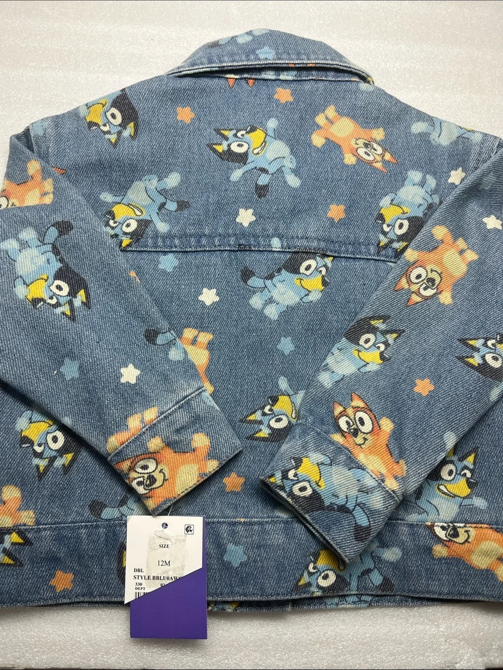 Bluey Denim Jacket 12 Months New